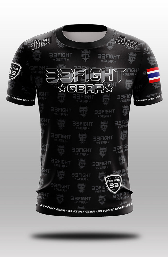 Muay Thai Microfiber T-Shirt 003 Black
