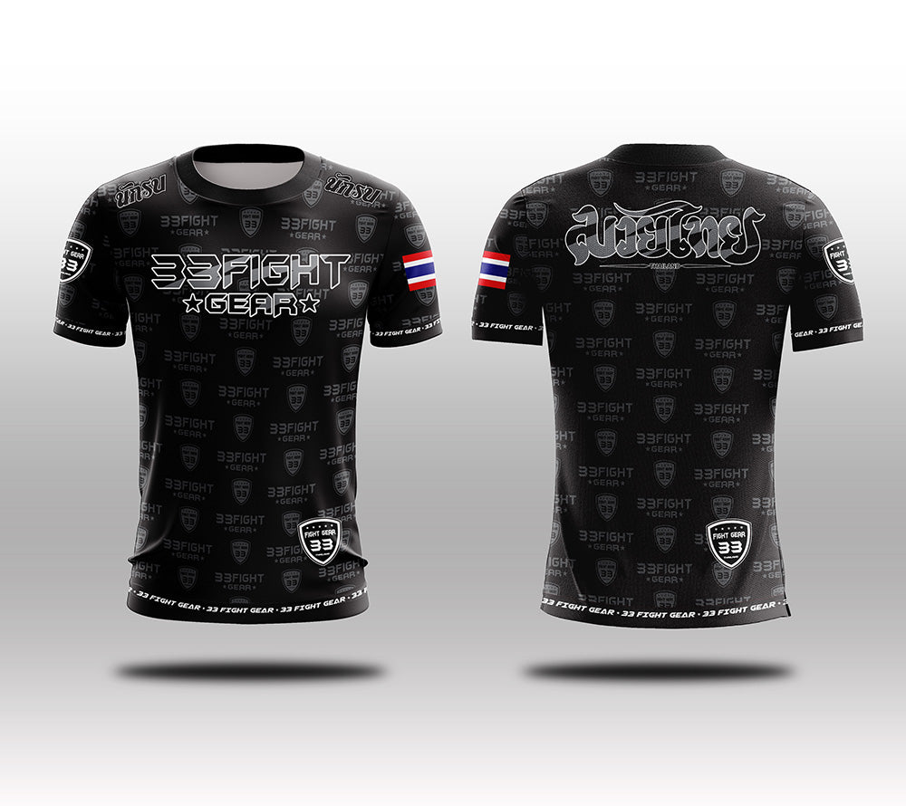 Muay Thai Microfiber T-Shirt 003 Black
