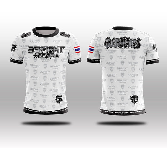 Muay Thai Microfiber T-Shirt 003 White