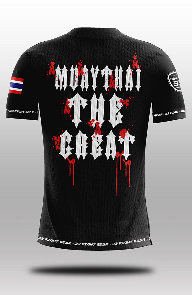 Muay Thai Microfiber T-Shirt 007 Black
