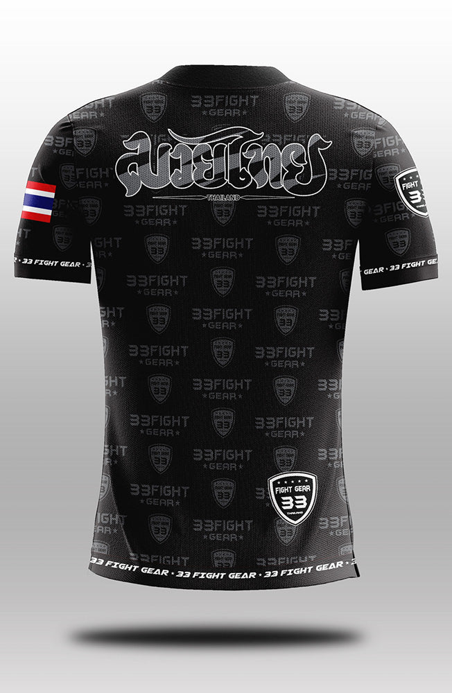 Muay Thai Microfiber T-Shirt 003 Black