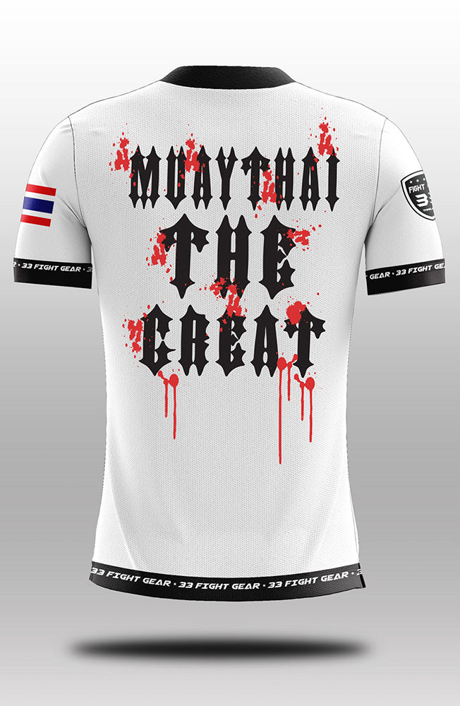 Muay Thai Microfiber T-Shirt 007 White