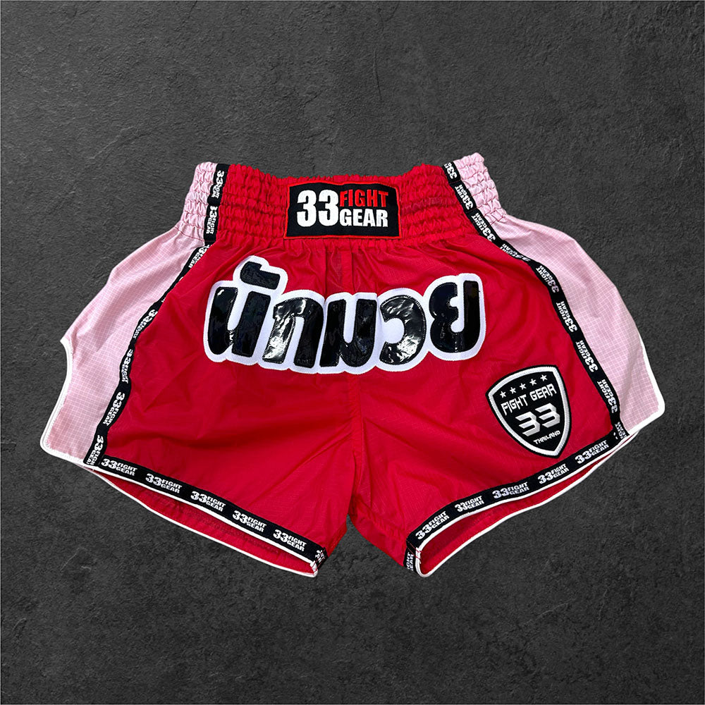 Muay Thai Shorts - Nylon RipStop - Red