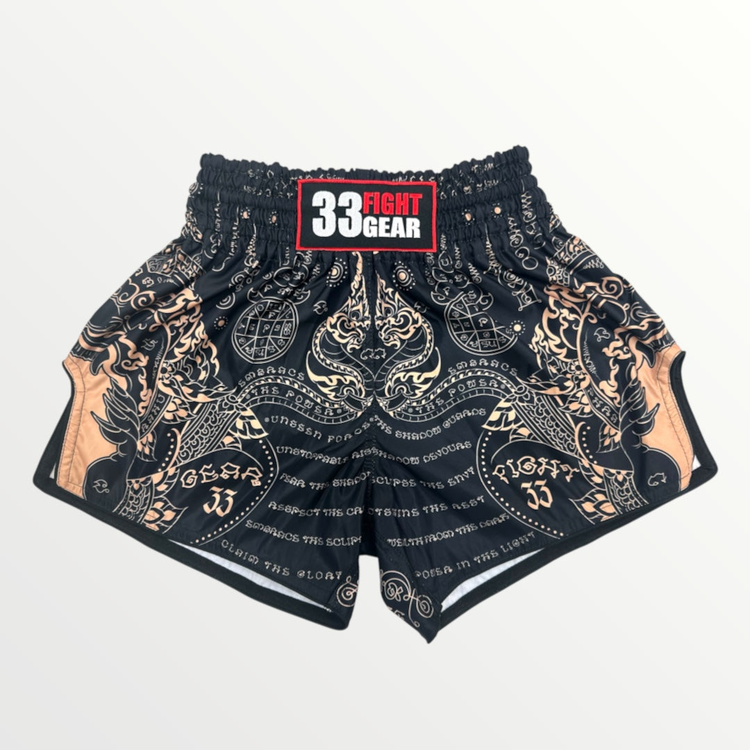 Muay Thai Retro Shorts -MicroFiber MS44B