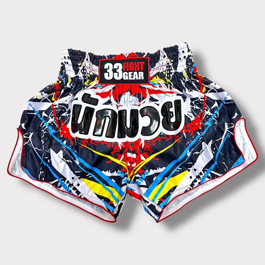 Muay Thai Retro Shorts -MicroFiber Colofull