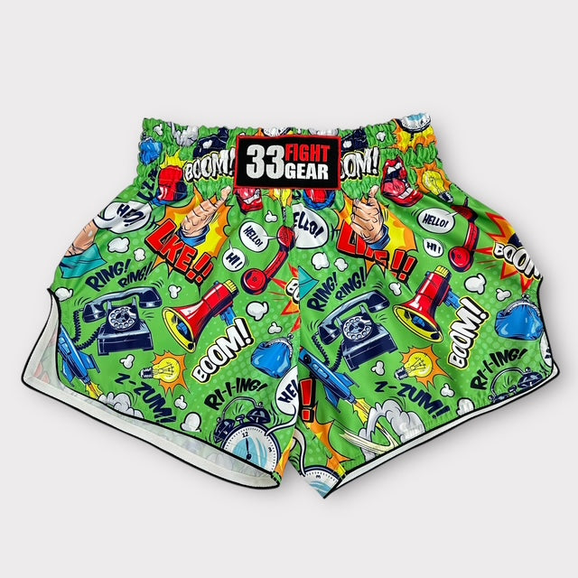 Muay Thai Retro Shorts -MicroFiber Boom