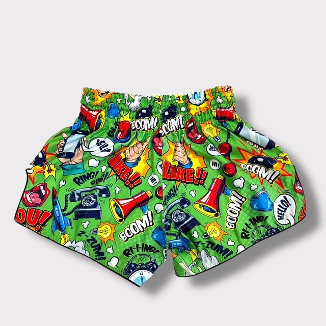Muay Thai Retro Shorts -MicroFiber Boom