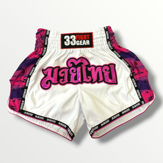 Muay Thai Retro Shorts -MicroFiber MS49