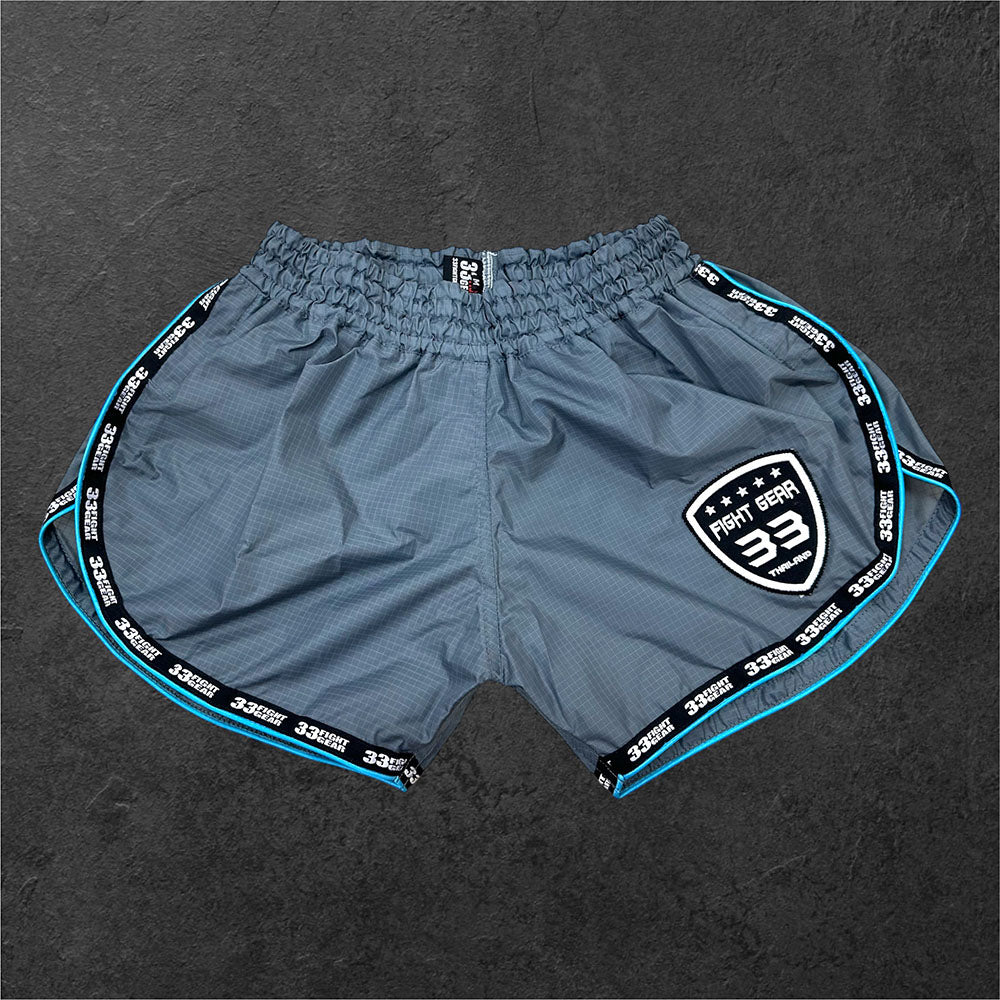 Running Muay Thai Shorts - Nylon RipStop - Grey